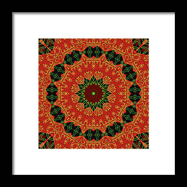 Mosiac Decorative Tile  - Framed Print