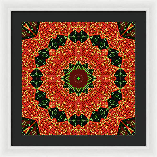 Mosiac Decorative Tile  - Framed Print