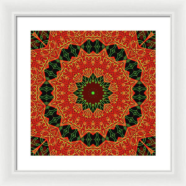 Mosiac Decorative Tile  - Framed Print