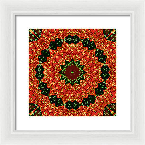 Mosiac Decorative Tile  - Framed Print