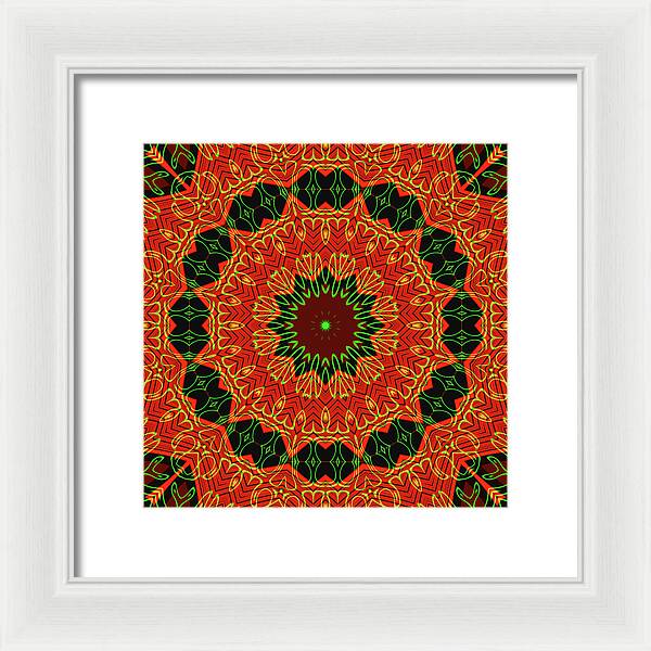 Mosiac Decorative Tile  - Framed Print