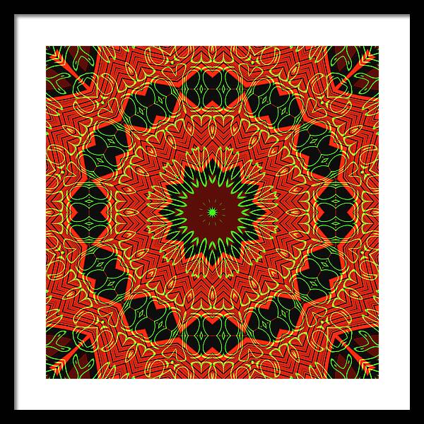 Mosiac Decorative Tile  - Framed Print