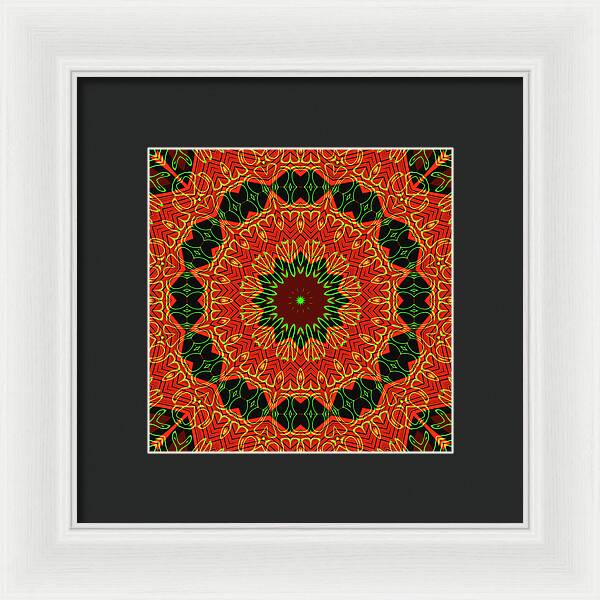 Mosiac Decorative Tile  - Framed Print