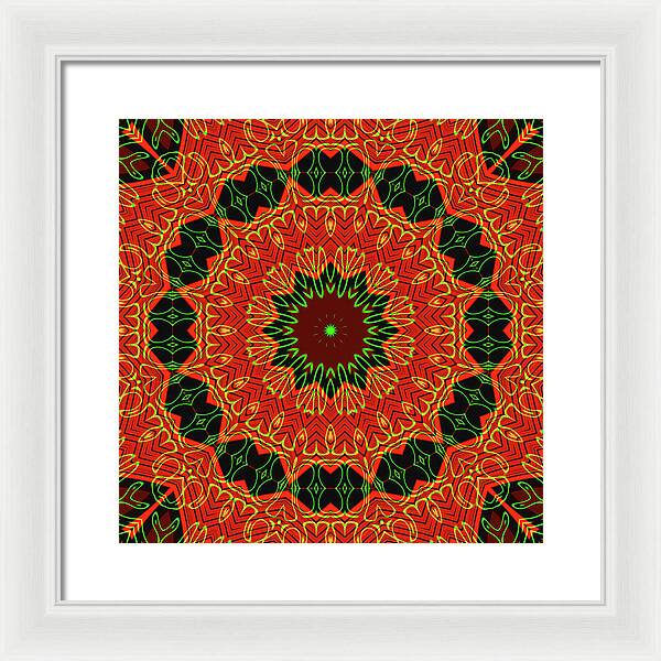 Mosiac Decorative Tile  - Framed Print