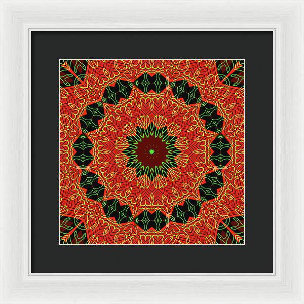 Mosiac Decorative Tile  - Framed Print