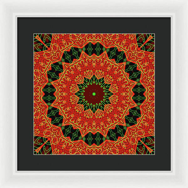 Mosiac Decorative Tile  - Framed Print