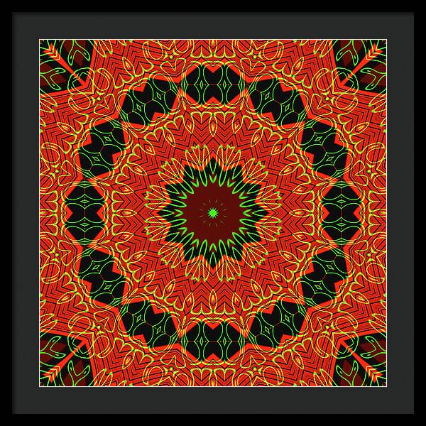 Mosiac Decorative Tile  - Framed Print