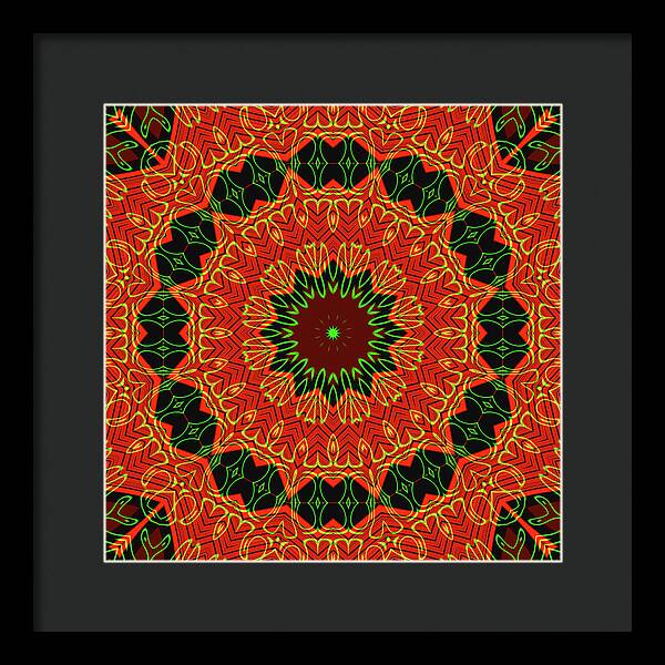 Mosiac Decorative Tile  - Framed Print