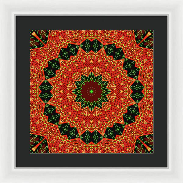 Mosiac Decorative Tile  - Framed Print