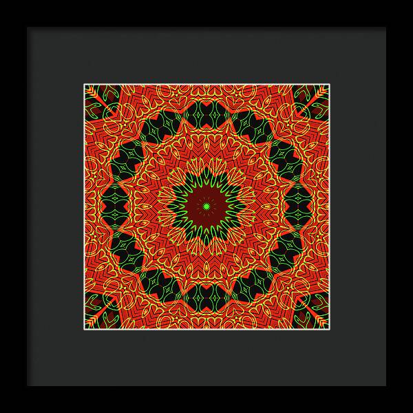 Mosiac Decorative Tile  - Framed Print