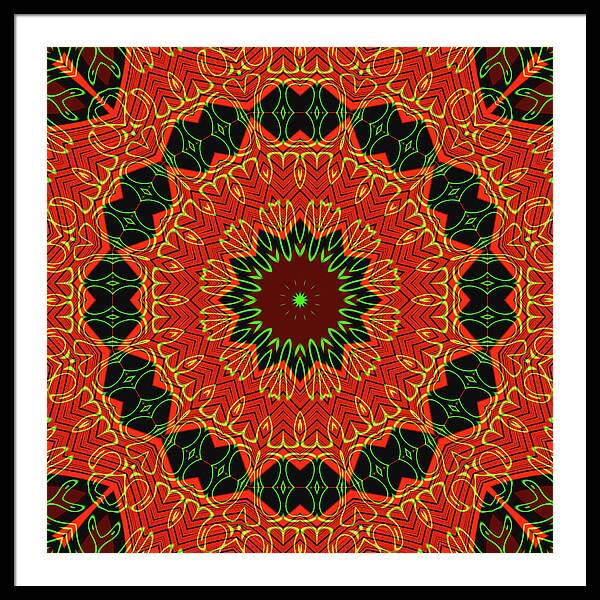 Mosiac Decorative Tile  - Framed Print