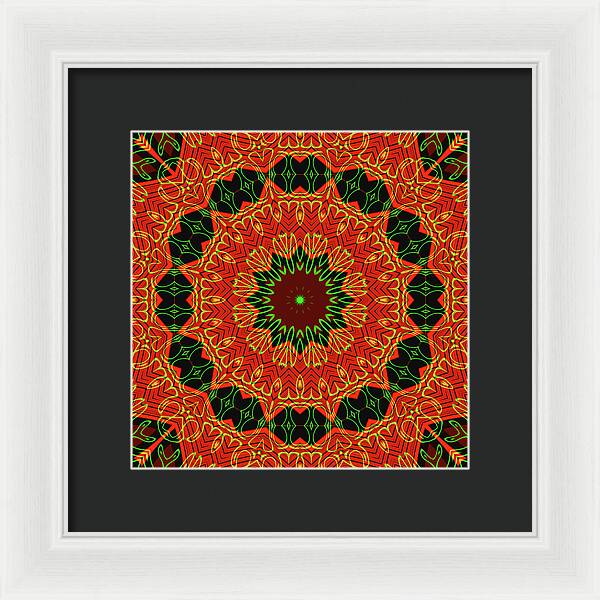 Mosiac Decorative Tile  - Framed Print