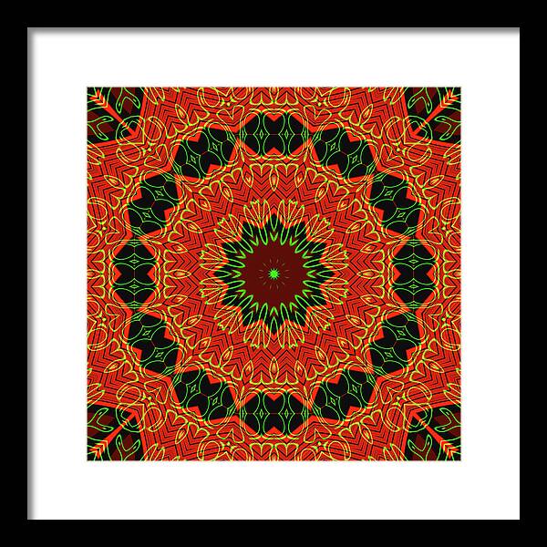 Mosiac Decorative Tile  - Framed Print