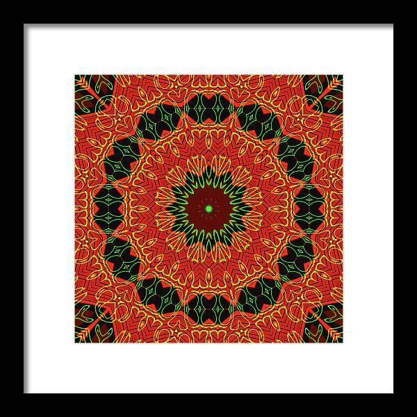 Mosiac Decorative Tile  - Framed Print