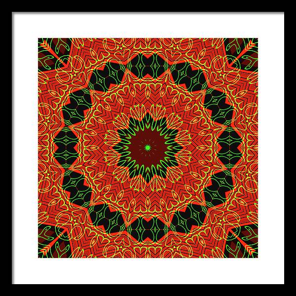 Mosiac Decorative Tile  - Framed Print