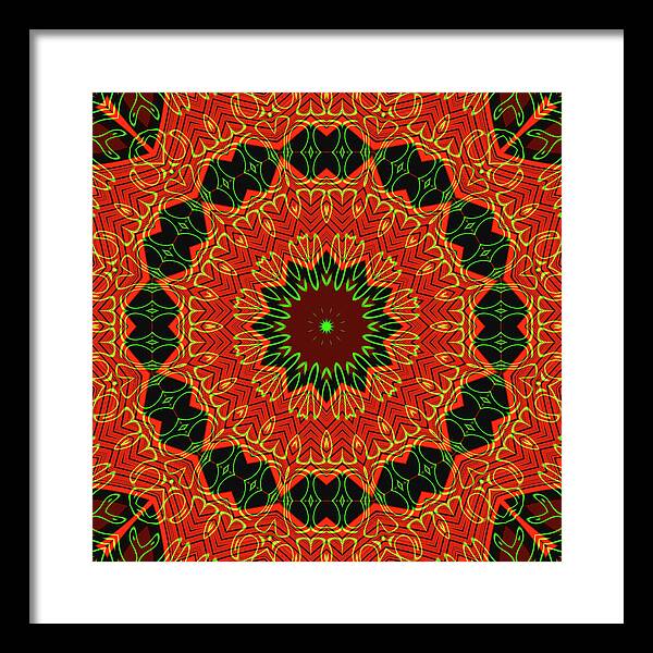 Mosiac Decorative Tile  - Framed Print