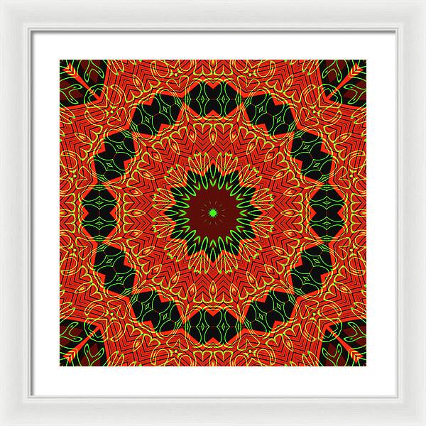 Mosiac Decorative Tile  - Framed Print