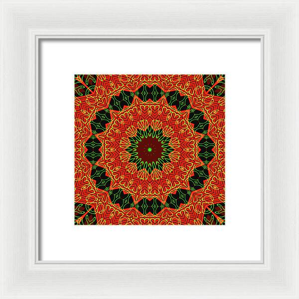 Mosiac Decorative Tile  - Framed Print