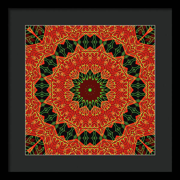 Mosiac Decorative Tile  - Framed Print