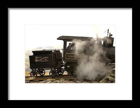 Mount Washington Cog Railway Kroflite - Framed Print