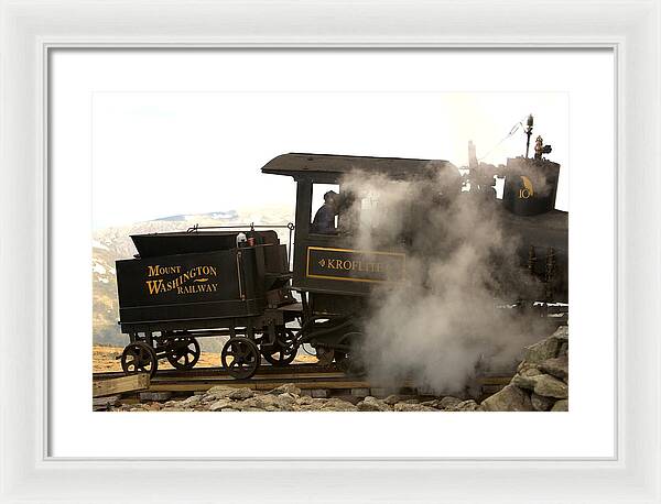 Mount Washington Cog Railway Kroflite - Framed Print