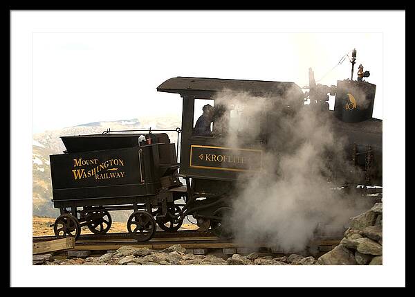 Mount Washington Cog Railway Kroflite - Framed Print