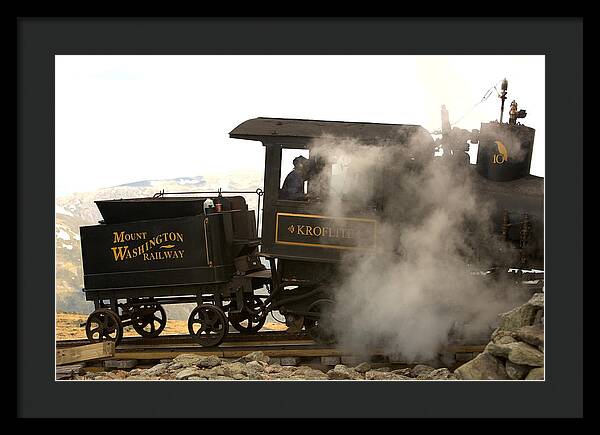 Mount Washington Cog Railway Kroflite - Framed Print