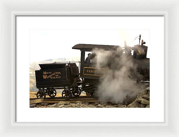 Mount Washington Cog Railway Kroflite - Framed Print