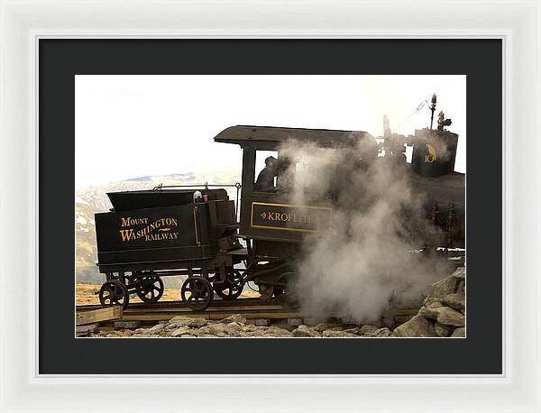 Mount Washington Cog Railway Kroflite - Framed Print