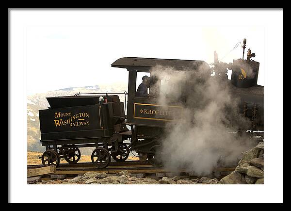 Mount Washington Cog Railway Kroflite - Framed Print