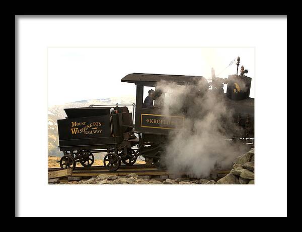 Mount Washington Cog Railway Kroflite - Framed Print