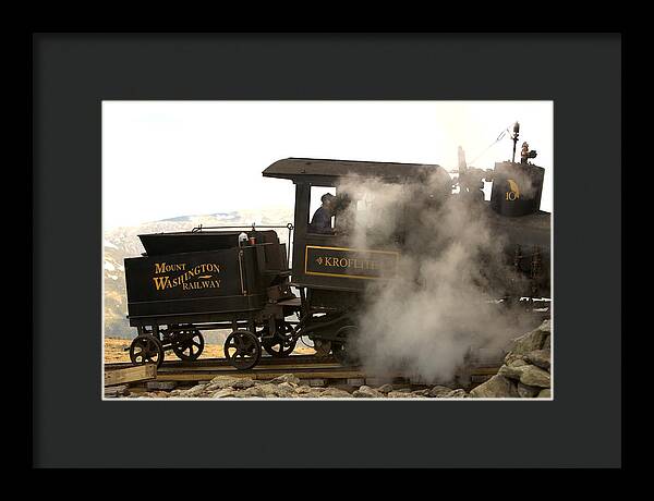 Mount Washington Cog Railway Kroflite - Framed Print