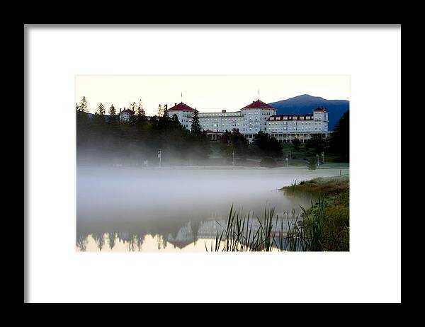 Mount Washington Hotel Mist at Sunrise - Framed Print