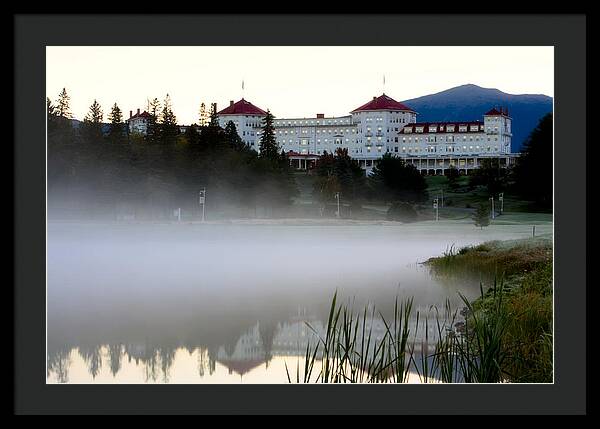 Mount Washington Hotel Mist at Sunrise - Framed Print