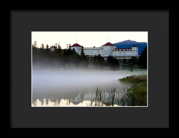 Mount Washington Hotel Mist at Sunrise - Framed Print