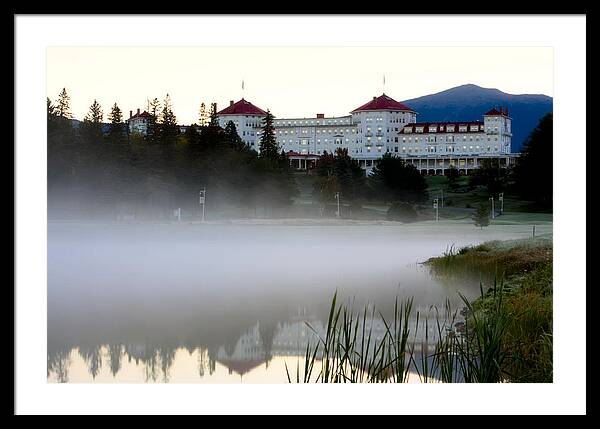 Mount Washington Hotel Mist at Sunrise - Framed Print