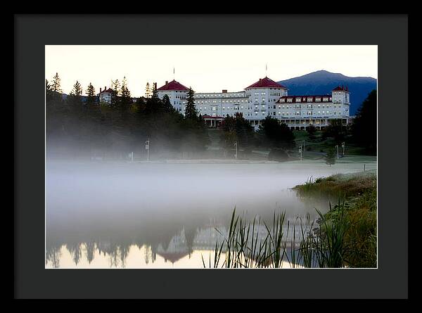 Mount Washington Hotel Mist at Sunrise - Framed Print