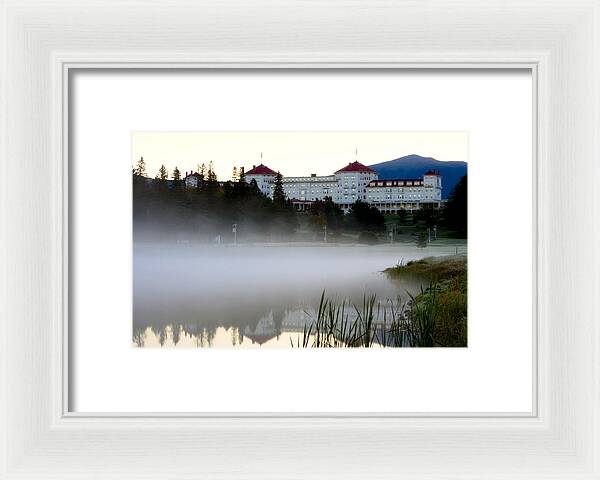 Mount Washington Hotel Mist at Sunrise - Framed Print