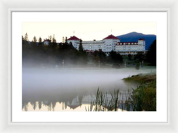 Mount Washington Hotel Mist at Sunrise - Framed Print