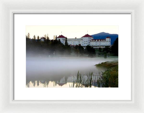 Mount Washington Hotel Mist at Sunrise - Framed Print