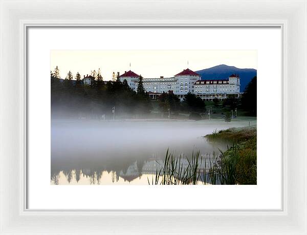 Mount Washington Hotel Mist at Sunrise - Framed Print