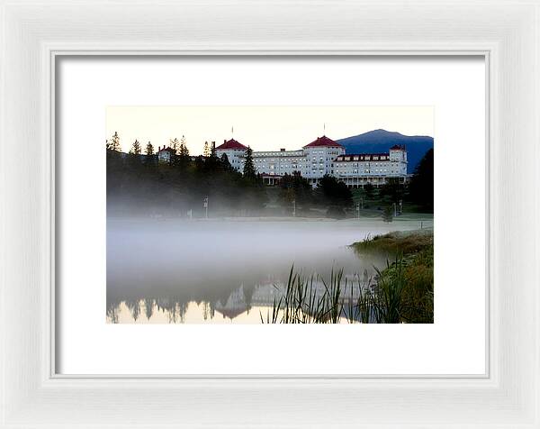 Mount Washington Hotel Mist at Sunrise - Framed Print