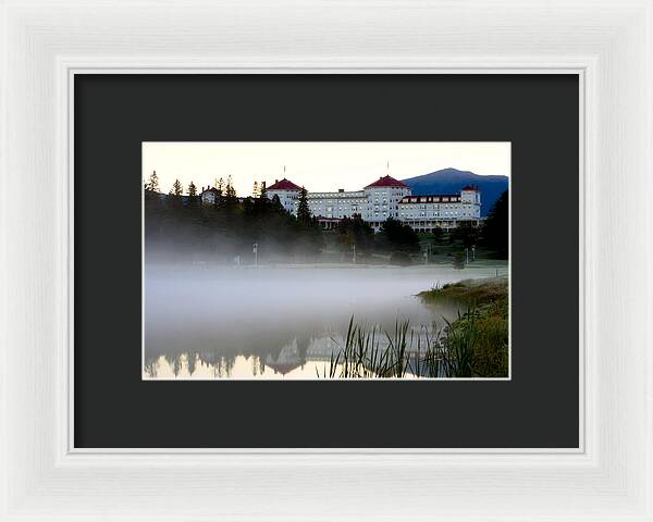 Mount Washington Hotel Mist at Sunrise - Framed Print