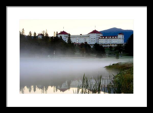 Mount Washington Hotel Mist at Sunrise - Framed Print