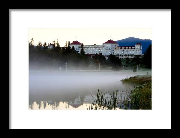 Mount Washington Hotel Mist at Sunrise - Framed Print