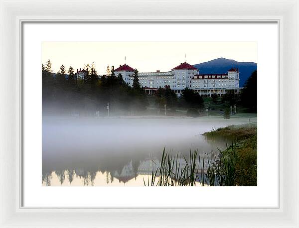 Mount Washington Hotel Mist at Sunrise - Framed Print