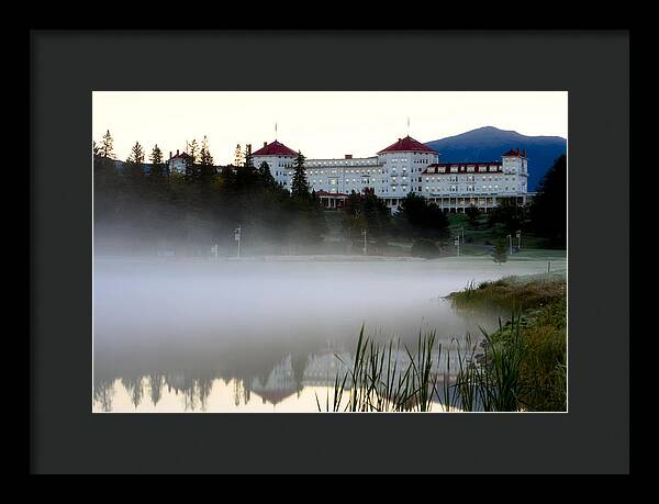 Mount Washington Hotel Mist at Sunrise - Framed Print