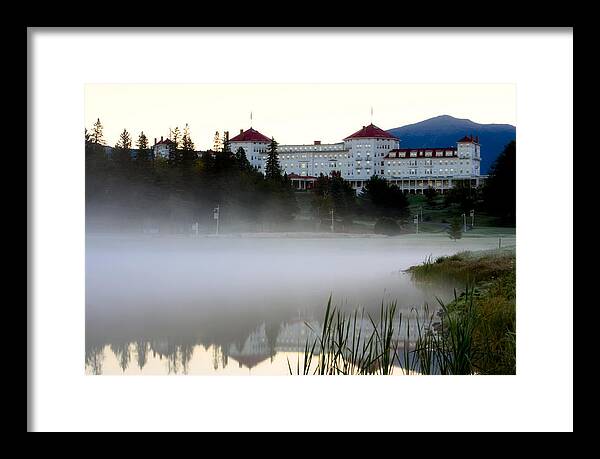 Mount Washington Hotel Mist at Sunrise - Framed Print