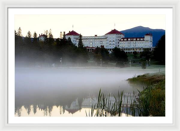 Mount Washington Hotel Mist at Sunrise - Framed Print