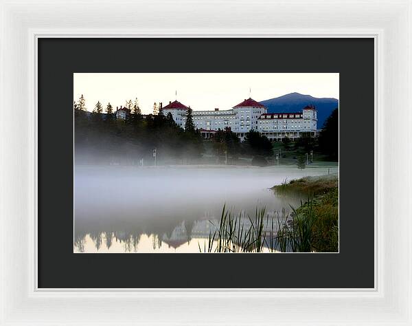 Mount Washington Hotel Mist at Sunrise - Framed Print